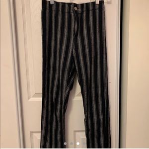 Brandy Melville black and white striped pants